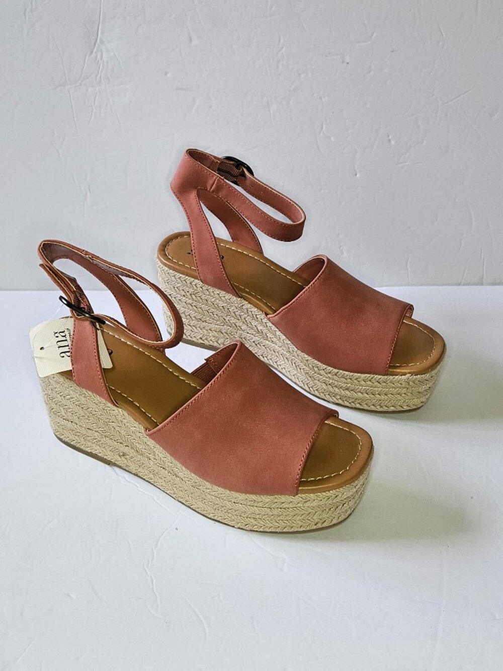 a.n.a Espadrille Platform Wedge Sandals Women Size 7.5 - Picture 1 of 9